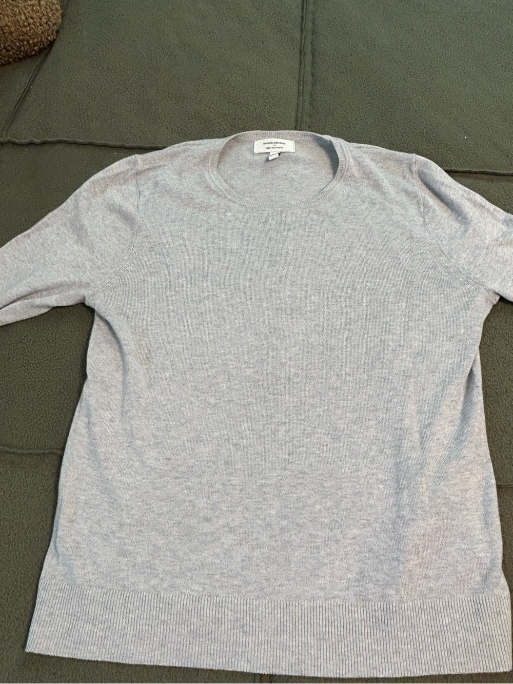 Banana Republic Light Gray Crewneck Sweater